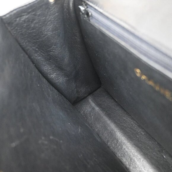 CHANEL CC Matelasse 23 Fll Flap Chain Shoulder Bag Leather Black GHW - Picture 14 of 16